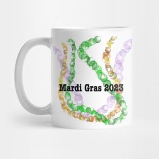 Abstract Mardi Gras beads Mug